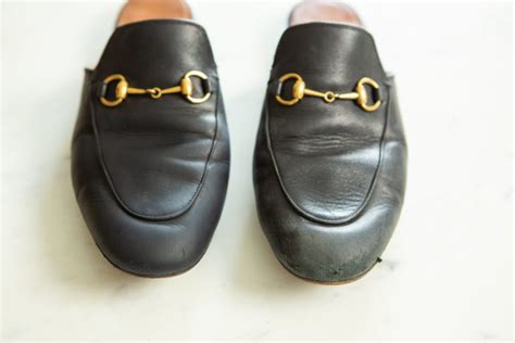 shine gucci loafer before wear|Gucci princetown loafers shine.